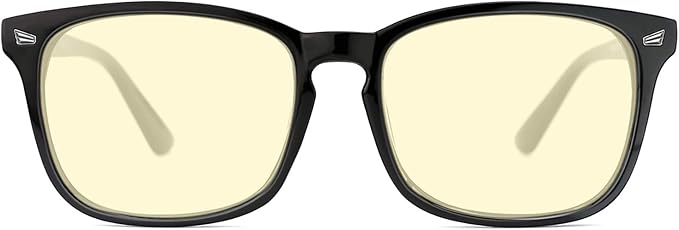 TIJN Gaming Glasses Blue Light Blocking Glasses for Women Men Nerd Eyeglasses Anti Eyestrain Anti UV Glare