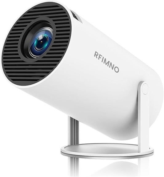 Mini Projector,Equipped with Dual Band WiFi 6 and Bluetooth 5.0,Supports 4K 1080P Resolution Portable Projector,180 ° Rotatable,Compatible with Android 13/30-200 Inches/HDMI/USB