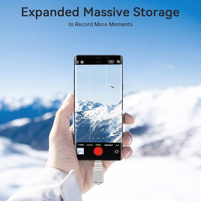 TOPESEL 32GB USB-C Flash Drive - Waterproof Type-C & USB-A Thumb Drive for Computer, Mac, Smartphone & Tablet