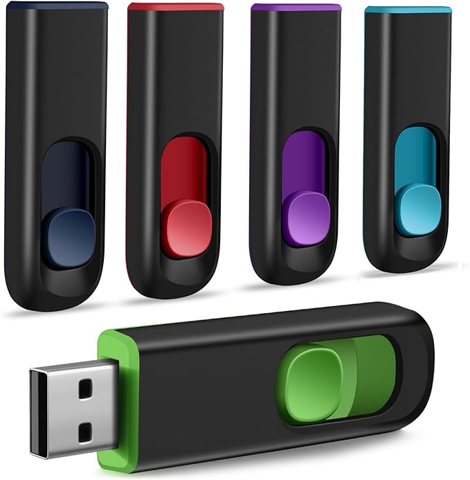 USB Flash Drive 5 Pack 16GB, USB 2.0 Memory Stick Thumb Drive Pen Drives Jump Drive for Data Storage