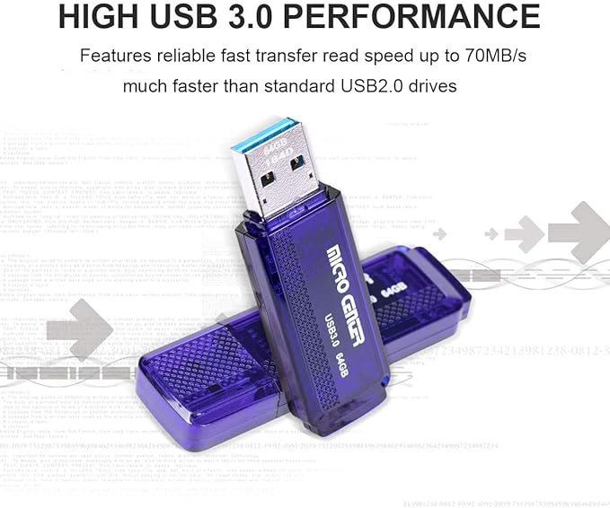INLAND Micro Center SuperSpeed 5 Pack 64GB and 5 Pack 32GB USB 3.0 Flash Drive Mixed Multipack Thumb Drive Memory Data Storage Bulk, Much Faster Than USB2.0 Flash Drive