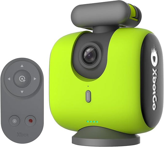 Chameleon AI Auto Sports Action Camera - 4K 60FPS Soccer Camera and Basketball Tracking Camera for Team Sports, Live Streaming, No Subscription, Works with iOS & Android (Lemon Green)