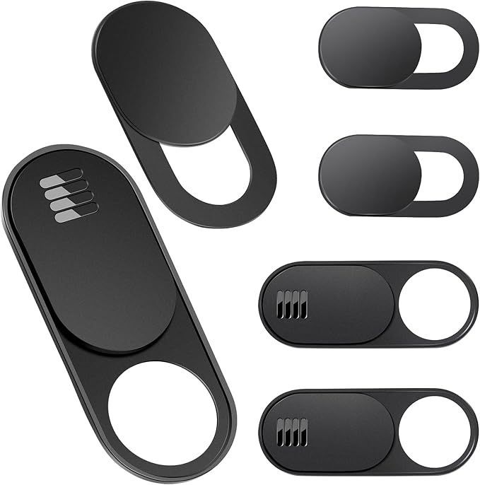 Laptop Camera Cover Slide,3 Large+3 Small Ultra Thin Webcam Cover for Laptop,Computer,Tablet,iPhone 6/7/8 Plus and Tesla Model 3/Y Interior Cabin Camera,Web Cam Blocker Protect Your Privacy