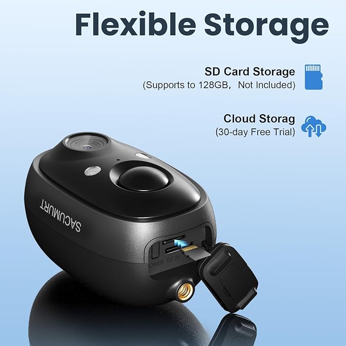 WiFi Cameras for Home Security, Solar Powered Security Cameras Wireless Outdoor, Outdoor Camera Wireless, PIR Motion Detection, Color Night Vision, Works with Alexa & Google Home, Storage 4-Pack