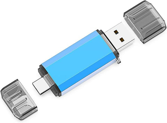 KOOTION 64GB USB C Flash Drive 3.0, OTG USB Stick 2 in 1 Thumb Drive, Type C Memory Stick for Samsung/Huawei/MacBook/Chromebook, up to 90 MB/s