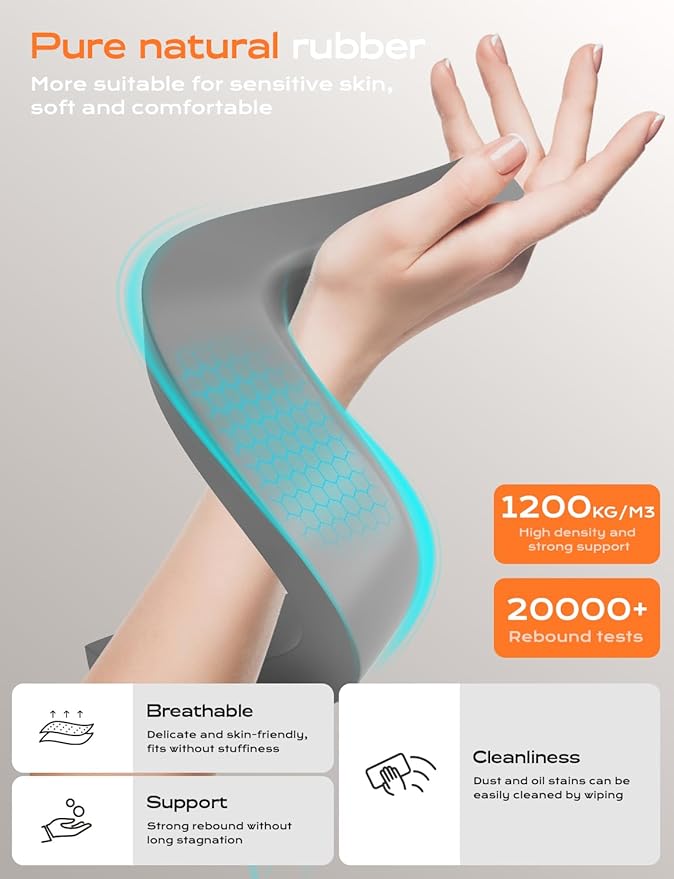 Laptop Stand for Desk, Metal Laptop Stand with Wrist Support, Ergonomic Detachable Laptop Riser, Aluminum Protable, Computer Stand for MacBook Air Pro, HP, Dell, XPS, HP (10-17") Laptops - Black