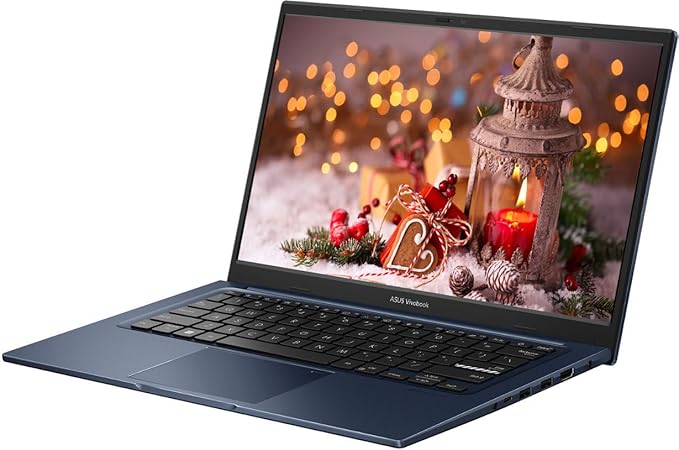 ASUS 14" FHD Vivobook Laptop Computer, 12GB RAM 512GB Storage (256GB SSD+256GB Docking Station Set), 6-Core Intel Core i3, Windows 11 Pro with Microsoft Office Home & Business, PLUSERA Earphones