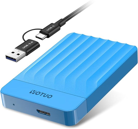Portable External Hard Drive Storage Expansion Mobile HDD USB 3.0 for PC, Mac, Desktop, Laptop, PS4, PS5, Xbox One X/S, Xbox 360, Xbox Series X/S, Office & Game (Blue, 1TB)