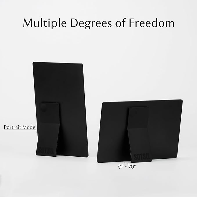 SOTSU FlipAction Go 14" Premium Portable Monitor SFA14PMSB | Robust but Lightweight | Tempered Glass Cover | 1080p | 400 Nits | 100% sRGB | 5W | Super Versatile | USB C or Mini HDMI