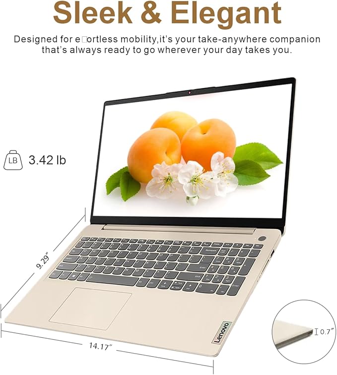 Lenovo Laptop for Business and Student | Intel Core |15.6 Anti-Glare Screen | 1 Year Office 365 | 20GB RAM | 512GB SSD + 128GB eMMC | 1TB Cloud Storage | 11HR Battery | Windows 11 | WOWPC USB