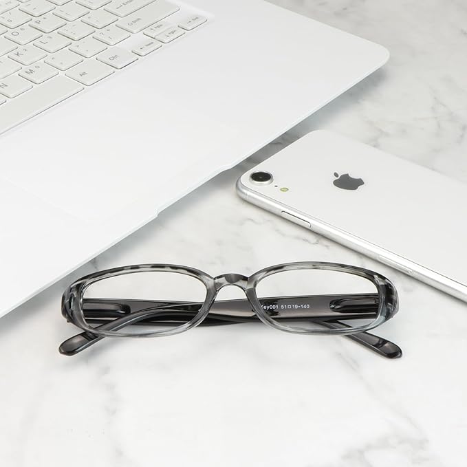 VisionGlobal 1 Pair Reading Glasses with Spring Hinge, Blue Light Blocking Glasses for Women/Men (Black,+2.75 Magnification)