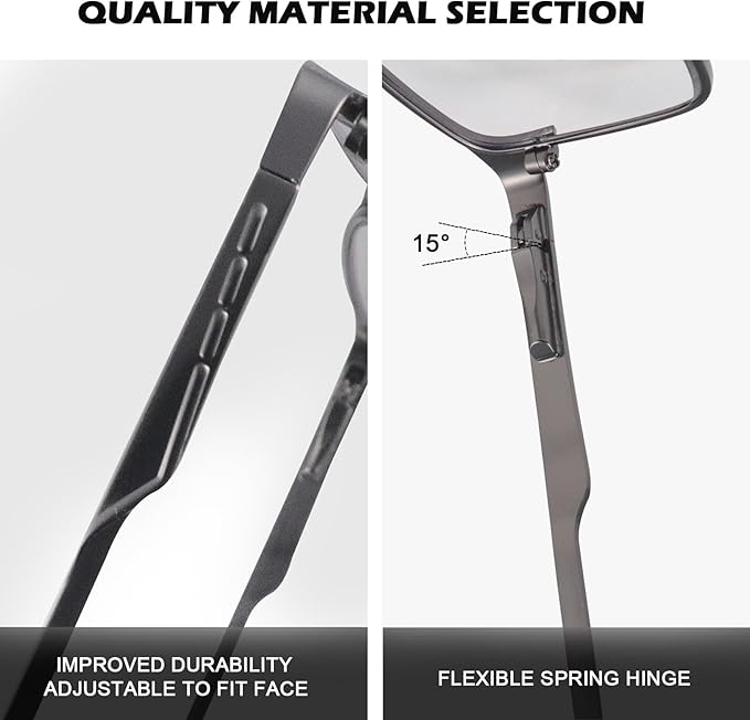 YIMI Blue Light Blocking Glasses UV400 With Spring Hinge Computer Gaming Blue Light Screen Blocker Glasses for Men Women