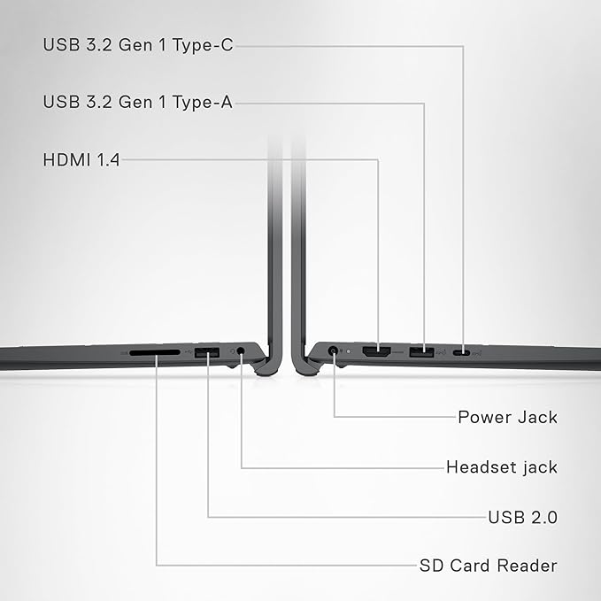 Dell Inspiron 3530 Laptop - 15.6-inch FHD (1920x1080) Display, Intel Core i3-1305U Processor, 8GB DDR4 RAM, 512GB SSD, Intel UHD Graphics, Windows 11 Home, Onsite Service - Carbon Black