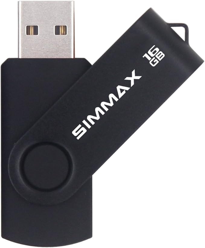 USB Flash Drives 2 Pack 16GB Memory Stick Swivel Design USB 2.0 Flash Drive Thumb Drive Zip Drives (16GB Black Red)