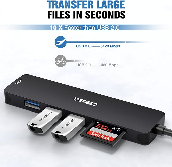 USB C Hub Multiport Adapter USB C Dongle for MacBook Pro, 7 in 1 Dongle USB-C to HDMI, 3 USB 3.0 Ports, SD/TF Card Reader Compatible for MacBook Pro, XPS More Type C Devices