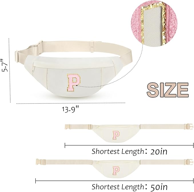 MAXTOP Large Crossbody Fanny Pack with 4-Zipper Pockets,Gifts for Enjoy Sports Festival Workout Traveling Running Casual Hands-Free Wallets Waist Pack Phone Bag Carrying All Phones