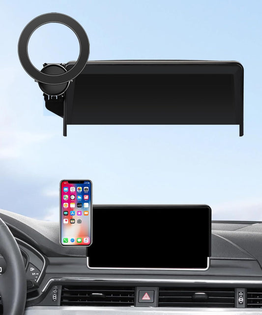 Car Phone Holder for 17-19 Audi A4&S4 / 2018-2020 Q5&SQ5 / 18-19 Audi A5&S5&RS5 Accessories 8.3-inch Screen Fixed Clip, Phone Mount Compatible with MagSafe, 360° Rotation Cell Phone Holder