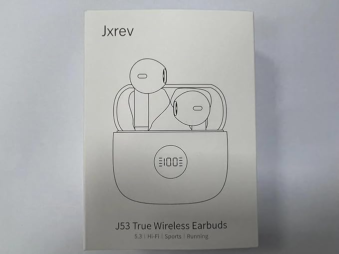 Wireless Earbuds, Bluetooth 5.3 Ear Buds LED Power Display Headphones Bass Stereo, Bluetooth Earbuds in-Ear Noise Cancelling Mic, 40H Playback Mini Case IP7 Waterproof Sports Earphones for Android iOS