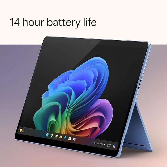 Microsoft Surface Pro 11 13" Copilot+ PC, AI Tablet, 2880x1920 120Hz LCD Touchscreen, 10-Core Qualcomm Snapdragon X Plus, 16GB RAM, 1TB SSD, WiFi Only, Win 11 Pro, Sapphire