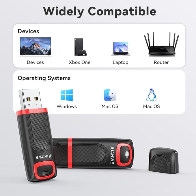 JUANWE 64 GB Flash Drives 5 Pack, USB Drives Thumb Drives 5 Pack Jump Drives Multipack, USB Sticks with LED Indicator for Computer Data Storage