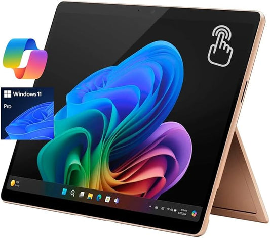 Microsoft Surface Pro 11 13" Copilot+ PC, AI Tablet, 2880x1920 120Hz LCD Touchscreen, 10-Core Qualcomm Snapdragon X Plus, 16GB RAM, 1TB SSD, WiFi Only, Win 11 Pro, Dune