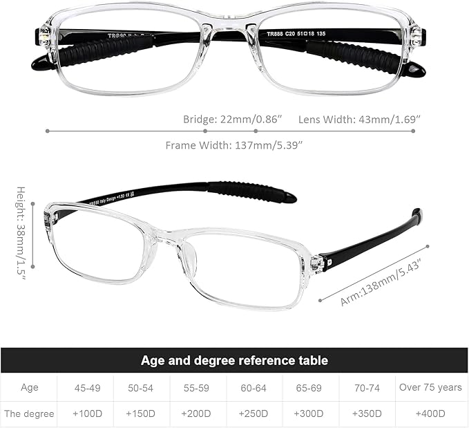 DOOViC 4 Pack Reading Glasses for Women Men Blue Light Blocking Reading Glasses TR90 Flexible Lightweight Readers 1.0 Strength