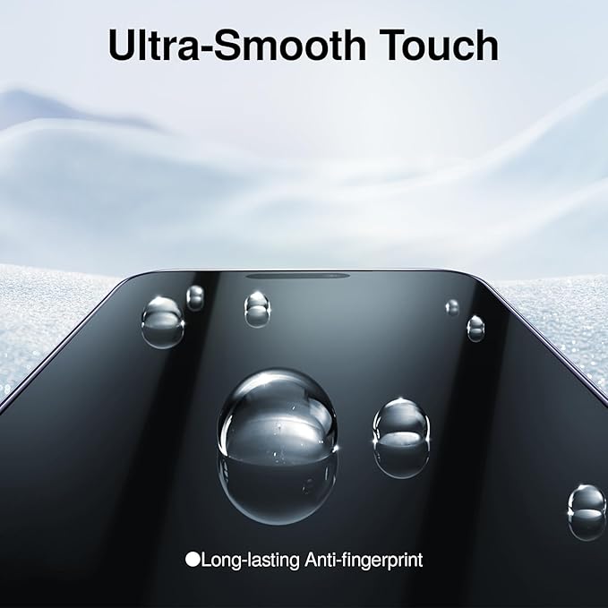 SMARTDEVIL 3 Pack Screen Protector for iPhone 16 Pro, Bubble-and-Dust-Free Box, HD Tempered Glass, Military Grade Shatterproof & Ultra Durable, Easy Installation