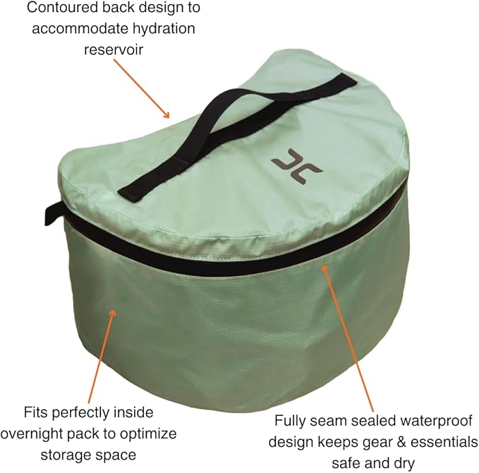 Hillsound PackStack Pro Storage Cubes, Waterproof Packing Cubes, Backpacking & Camping Space-Saving Modular Pack Organizers (Mint, TALL Fits 40L+ Pack)