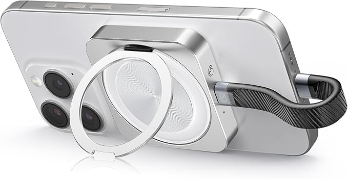 ORICO 1TB Magnetic External SSD with Kickstand, Up to 2000MB/s, 4K ProRes HDR Record and Store, Aluminum Alloy, MagSafe Portable SSD for iPhone 16 Pro Max, Tablet, Computer - CZ20PLUS