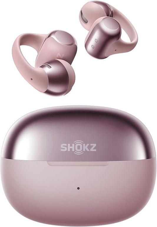 SHOKZ OpenDots ONE - Open-Ear Headphones - Wireless Bluetooth Earbuds with Microphone - Secure, Lightweight, Clip-On Fit - Premium Dolby Audio - Water Resistant - Fast Charging - Up to 40 hrs Playtime