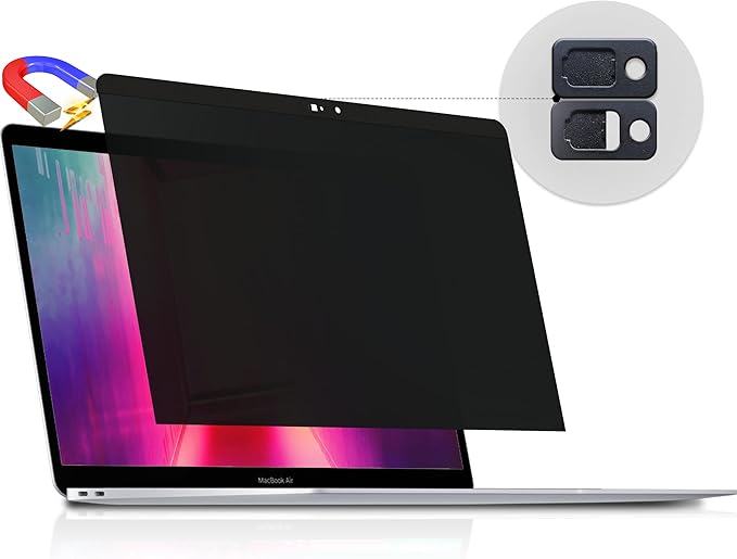 Magnetic Privacy Screen for MacBook Pro 15 Inch (2016-2019), Removable Anti Blue Light Glare Peep Filter Black out Screen Protector for Mac 15In Laptop Model (A1707, A1990)