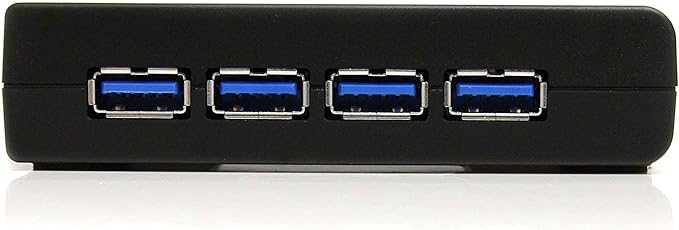 StarTech.com 4-Port USB 3.0 SuperSpeed Hub with Power Adapter 5Gbps - Portable Multiport USB-A Dock IT Pro - USB Port Expansion Hub for PC/Mac - 4 Port Powered USB Hub for PC (ST4300USB3)