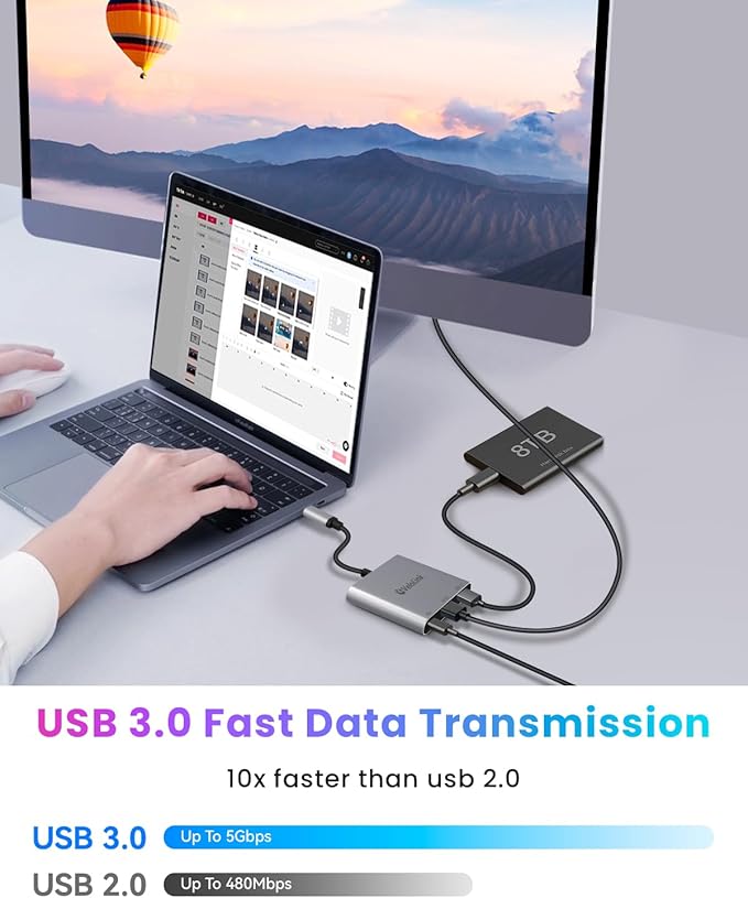 USB c to hdmi Adapter 4K60 with PD Charger Type C HDMI 4K60Hz HDMI to USBC Adapter, USB C Hub 3 in 1 USBC Digital av Multiport Converter Compatible with MacBook,Laptops,Tablets, Switch, etc