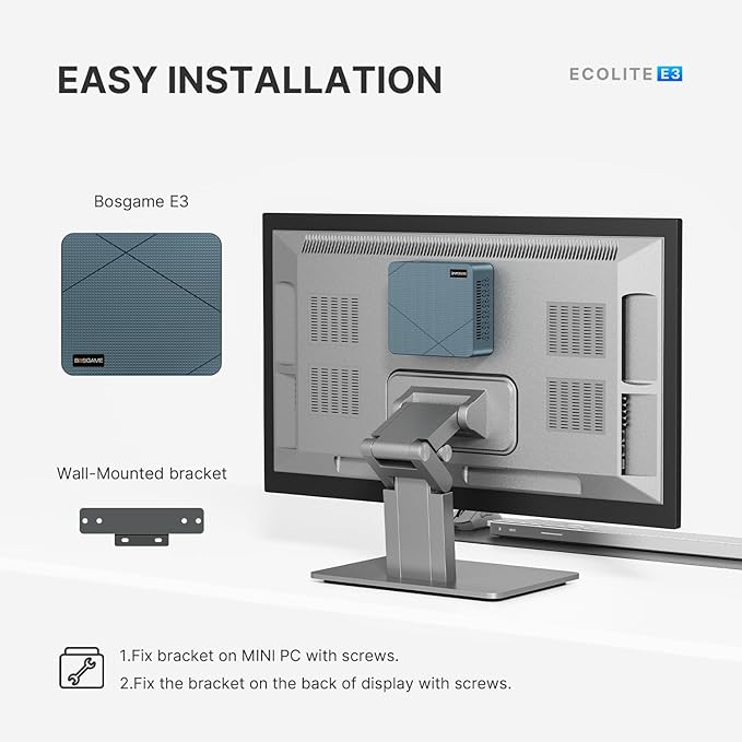 BOSGAME N150 Mini PC E3, Twin Lake N150(Beat N100/N95, up to 3.6GHz), 16GB DDR4 RAM 512 SSD Mini Computers,11 Pro Desktop 4K Dual Display/HDMI/WiFi/BT/LAN for Home/Office