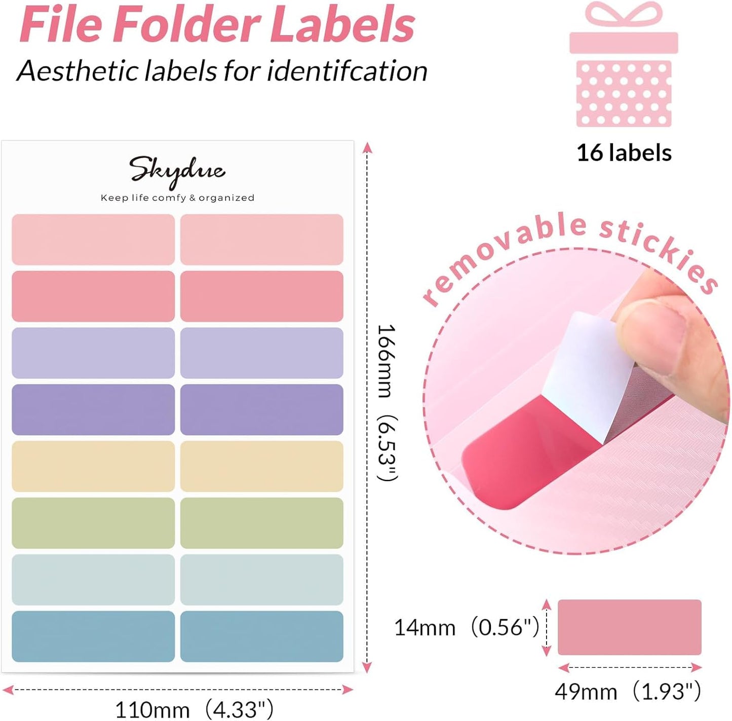 SKYDUE Pink School Office Supplies, Accordion File Organizer - 7 Pocket Letter Size Expanding Folder for School & Office - Portable Document Organizer