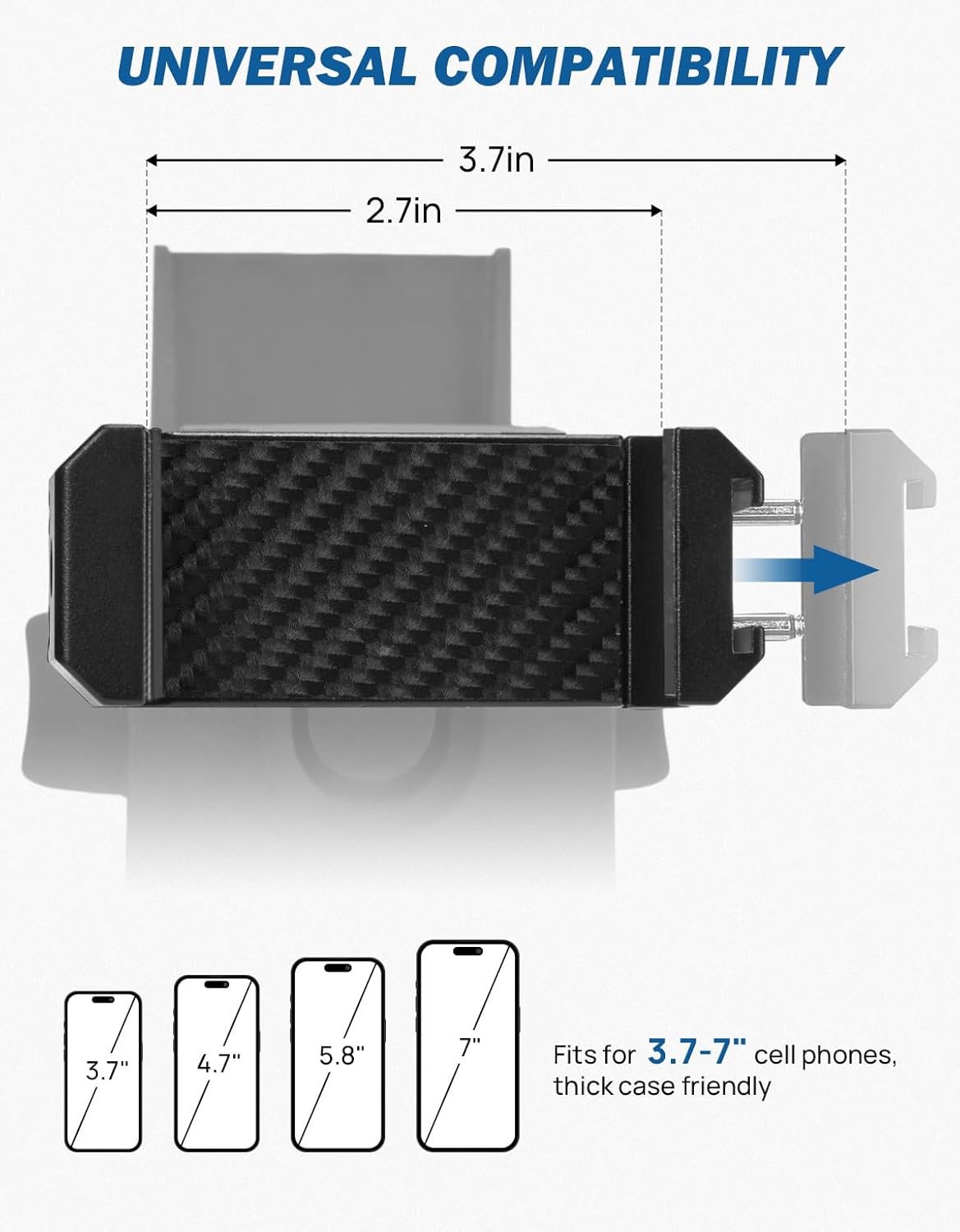 JOYTUTUS Cubby Phone Mount Cubby Storage Compatible with Ford Maverick 2024 2023 2022 Truck Dash Cubby Insert Phone Holder & Storage Box Kit