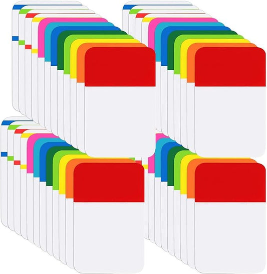 KICNIC Sticky Tabs 1 Inch, 960pcs Book Tabs, Colored Page Markers Self Adhesive, Repositionable Note Tabs for Documents, Books, Paper, Notebooks, Filing and Folders [24 Sets, 10 Colors]