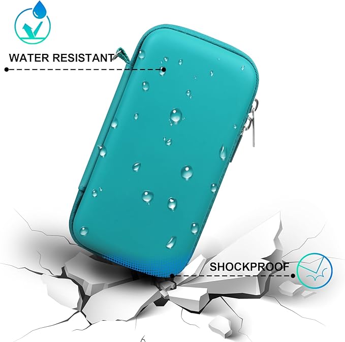 BOVKE Travel Cable Organizer Hard Protective Case