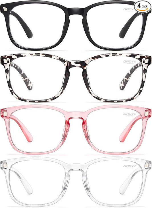 Gaoye Blue Light Glasses for Computer & Gaming - Anti UV Ray Lenses, Scratch-Resistant & Comfort Fit