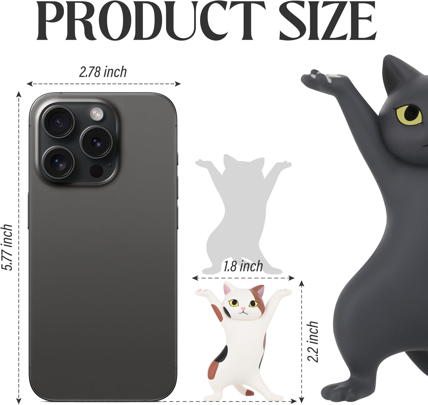 ATHAND Cute Gifts Desk Decor Funny Office Decor Cute Pen Holder Funny Office Desk Kawaii Dancing Cat (5 Cats Set)