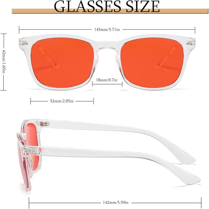 Blue Light Blocking Glasses Amber Gaming Glasses for Women Men Gaming Computer Glasses for Better Sleep/Eyes Strain