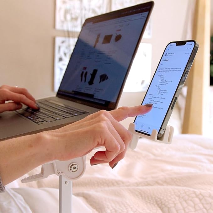 Limitless TotalDesk Portable Workstation and Lap Desk with Adjustable Height & Tilt (White)