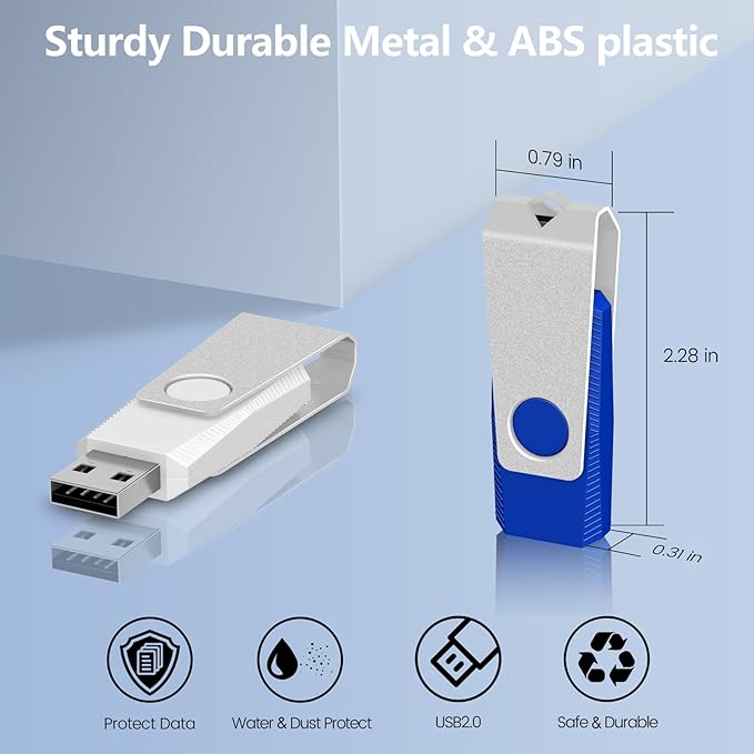 USB Flash Drive 16GB Flash Drives 20 Pack, AGECASH USB 2.0 Thumb Drive 20 Pack Swivel Pendrive Memory Stick Zip Jump Drives Multipack with 20PCS Black Lanyards (Colorful, 16GB)