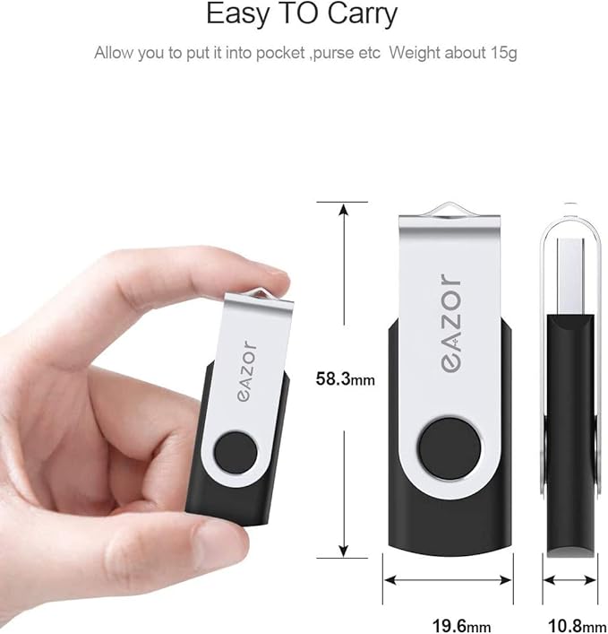 128GB 64 GB 4GB Flash Drive USB Flash Drive Thumb Drive 5 Pack 2 Pack 20 Pack USB Memory Stick USB Drives for Data Storage (64GB2.0 * 2Packs)