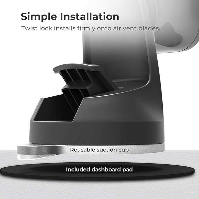 iOttie iTap 2 Magnetic Dashboard Car Mount Holder || Cradle for Samsung Galaxy S22, Google Pixel 7, Motorola Moto G, OnePlus 10, Sony Xperia & Other Android Smartphones