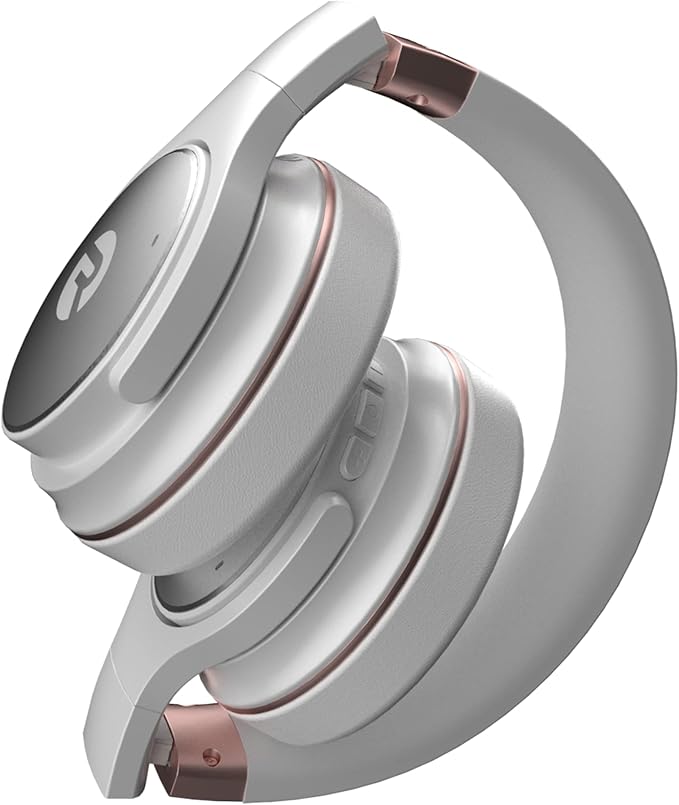 Raycon Everyday Wireless Bluetooth Over Ear Headphones, with Active Noise Cancelling, Awareness Mode and Built in Microphone, IPX 4 Water Resistance, 38 Hours of Battery Life (Rose Gold)