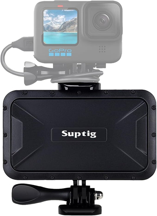 Suptig Portable Charger, 7800mAh Battery Pack Power Bank, Compatible for Gopro Hero 13 Hero 12 11 10 9 8 7 6 5 4 3 3+ Hero Session Hero + DJI osmo AKASO Insta 360 Digital Camera Phone (Black)