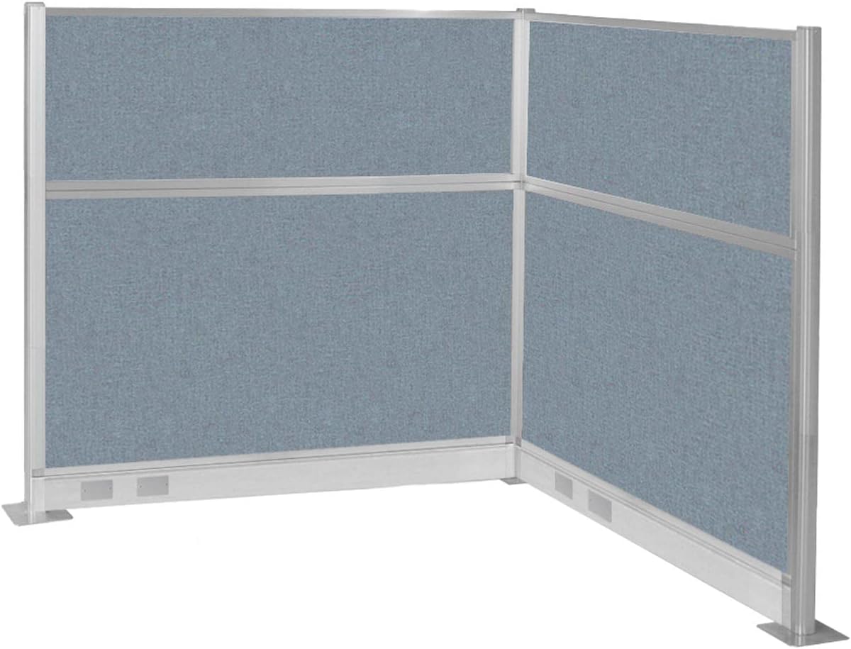 Versare Pre-Configured Hush Panel Electric Cubicle | Workstation Divider Walls | Cubicle Privacy Panels | Office Partition Walls