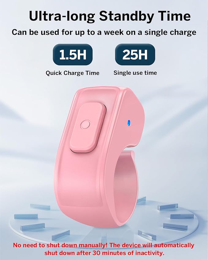 [Case-Friendly] Remote Control Page Turner Ring for Kindle Paperwhite Oasis Scribe Kobo eReaders, Camera Camcorder Remote Controls, Page Turner Clicker for iPhone ipad Tablets with Storage Bag