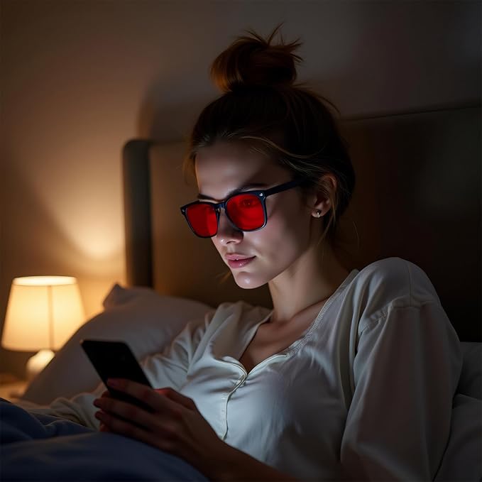 Blue Light Blocking Glasses Amber Gaming Glasses for Women Men Gaming Computer Glasses for Better Sleep/Eyes Strain